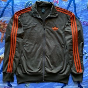 Chocolate Adidas 3 Stripe Track Jacket